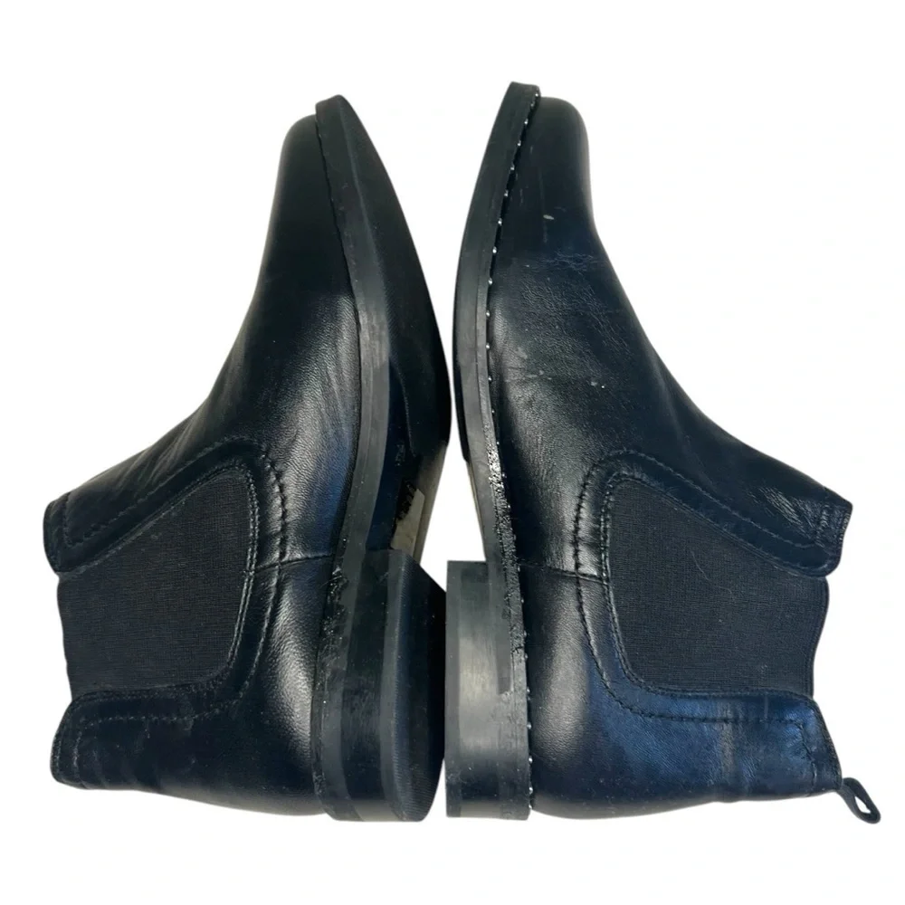 Steve Madden Brenna Leather Chelsea Boots Black Size 7.5